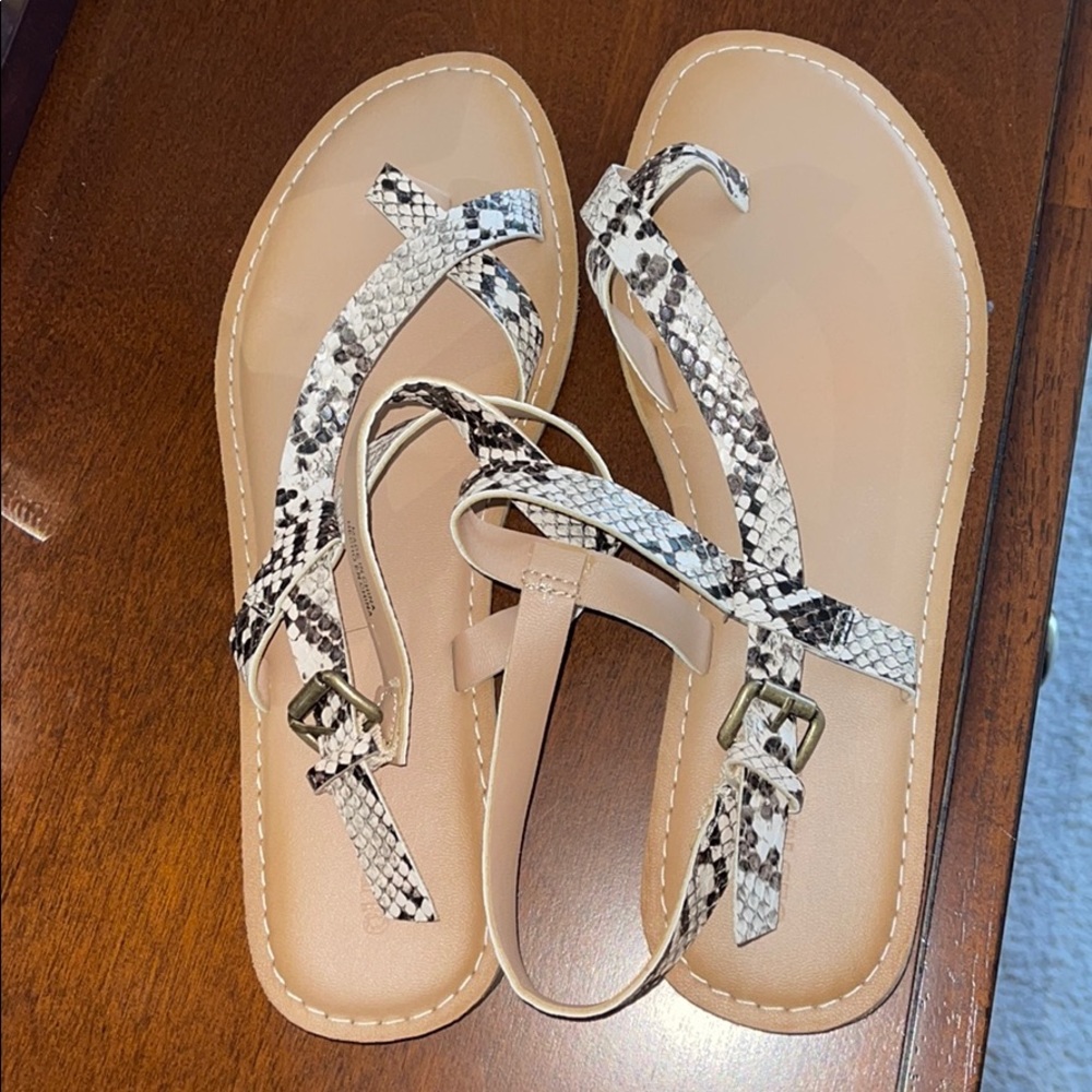 Snake Skin Sandals